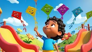 Cinco Pequeñas Cometas Vuelan, Vuelan | Rimas Infantiles y Canciones para Niños