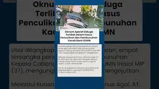 Tersangka Kasus Penculikan Kacab Bank BUMN Klaim Diperintah Oknum Aparat, Dijanjikan Uang Rp50 Juta