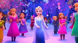 Elsa and the Rainbow Snow ❄️🌈 | Frozen Fan Tribute Song | Magical Elsa Music Video for Kids