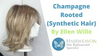 Colour Champagne Rooted Synthetic Hair by Ellen Wille  | Shown on Shuffle Wig