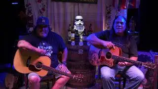 Mike Smith and Keoni Maiwela (4k) at Anna's 4-26-2020 for the Musician's Boost