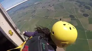 Netheravon Jump Video - Second solo static line jump 1