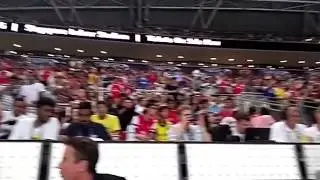 Crowd before Arsenal v Everton match at the Barclays Asia Trophy 2015