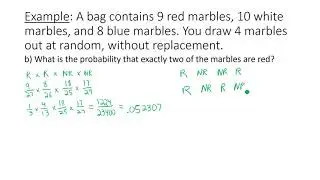 Dependent Events Marbles