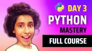 Python Mastery Full Course For Beginners - Python VARIABLES - Day 3 