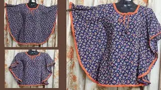 DIY Circle Top/Cape top cutting and stitching/ Trendy Top Cutting And Stitching/2022 latest design