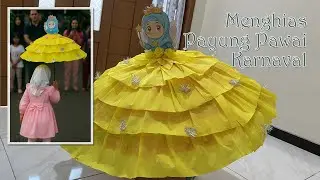 Cara Menghias Payung Untuk Pawai Karnaval Dengan Kertas Krep dan Rumbai Slinger Silver