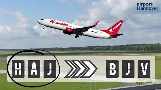 Corendon takeoff from Hannover airport (HAJ) | Boeing 737-800