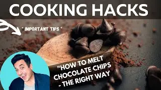 Melting Chocolate Chips - 5 minutes craft (How to melt chocolate chips) Easy Cooking Hacks # Shorts