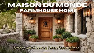 Maison du Monde Farmhouse Home in Brittany with Charming French Country Decor