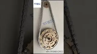 AI-M03 Metal Wall Clock | Silver Gold Gear Chain Design | Industrial Steampunk Decor #interiordesign