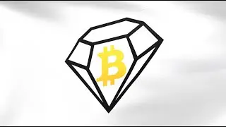 Flag of Bitcoin Diamond (BCD) logo waving in the wind - Crypto Flag logo animation