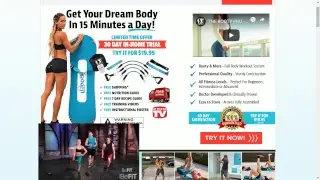 THE BOOTY PRO - Best Home Exercise System - Fitness Anywhere - Total Body workout