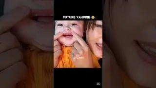 vampire baby ✨😅 #cute #baby #reachittomillionyoutubeplz🙏