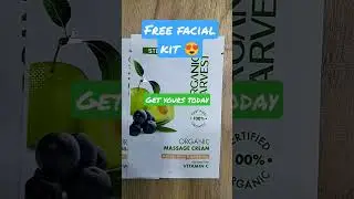 organic harvest free brightening facial kit