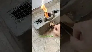Amazing Mini Clay Wood Stove || Traditional Cooking Ideas #shorts #shortsfeed