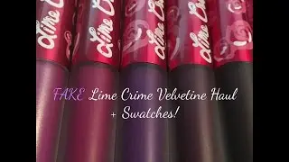 FAKE Lime Crime Velvetines + Swatches | Aliexpress Haul