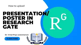 How to upload presentation/poster in Research gate
