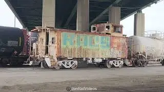 6/8/25 Pre: Railroad Police caboose 01482 at UP Mead Yard-3