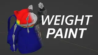 БАЗА ПО WEIGHT PAINT В BLENDER (или как добавить кости вашей модели)