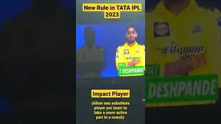 New Rule in TATA IPL 2023 -Impact player#ipl2023#iplnewrules#Tataipl2023#impactplayer