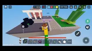 Only using 5 cosmic lucky blocks(ROBLOX BEDWARS)game play