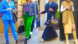 MILAN MOST EXPENSIVE STREET Style During Halloween - November Outfits ideas 4K Ultra HD