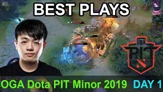 OGA Dota PIT Minor 2019 BEST PLAYS DAY 1 Highlights Dota 2 Time 2 Dota #dota2 #dotapit