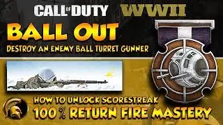 COD WW2 - (BALL OUT) Calling Card Challenge Return Fire Scorestreak Mastery