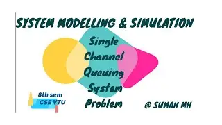 Single Channel Queuing System | 8th Sem ( System Modelling & Simulation) | Module 1| Problem1