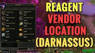Darnassus Reagent Vendor Location - WoW Classic