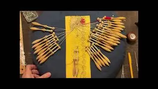 Basic bobbin lace spiders & fans Part 2