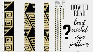 How to read bead crochet rope patterns? | Crochet rope patterns