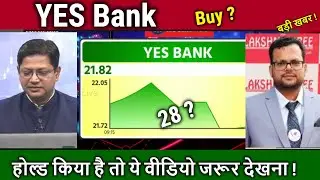 YES Bank latest news,future kya hai,kharide ya nahi ?yes bank share news today,Longterm Target 2030