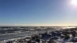 Insel Usedom St&uuml;rmischerWintermorgen_08022015