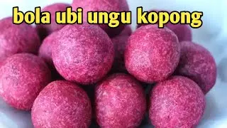 cemilan dari ubi ungu ‼️ bola ubi kopong, takaran sendok