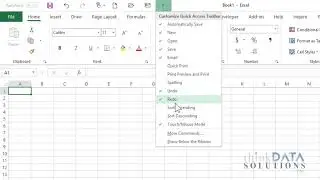 Customize Quick Access Toolbar in Microsoft Office