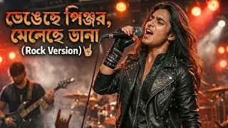 ভেঙেছে পিঞ্জর, মেলেছে ডানা 🕊️ | Bangla Soulful AI Music Cover | SUNO AI Pro| Rock Version🤘
