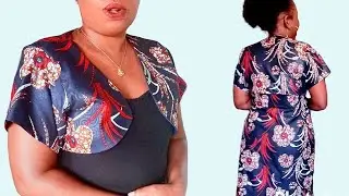 how to cut and sew a bolero jacket without using a pattern