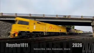 4PM1 - ACD6052-ACD6055-G535 & crew car (Aurizon/TGE) Gheringhap - Australian Trains by Raysha1811