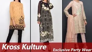 Latest Stylish KROSS KULTURE Party Wear Chiffon Kurti Collection 2019&nbsp;| Pakistani Chiffon Kurtis