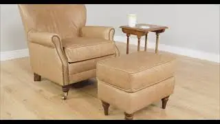 Poltrona Bristol - Cl&aacute;ssica Compacta - Couro Pull Up