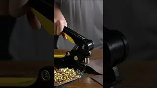Hand Press Grommet Machine Kit with 3 Dies #grommet
