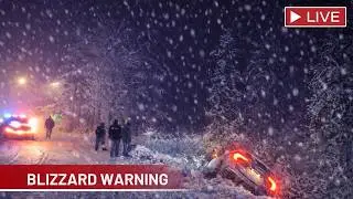 LIVE NOW - HISTORIC BLIZZARD CRIPPLES THE NORTHEAST