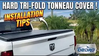 Hard Tri-fold Tonneau Cover installation