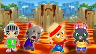 TAG WIHT RYAN VS GOLD RUN FUNNY FAILS BUS FALLS DOWN WITH TOM