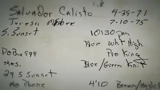 Breakthrough? A police notebook