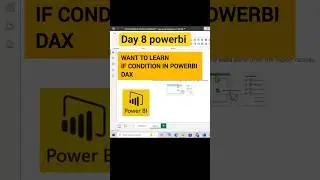 Power BI Day 8 | IF Condition in DAX Explained with Example 🔥| #shorts #vikaseduclass