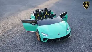 Licensed Two Seater Lamborghini Baby Ride On Toys Kids Electric Car  functional display