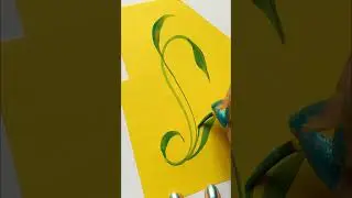 easy leaf painting 🌿 #easypainting #leaf #beginners #relaxing